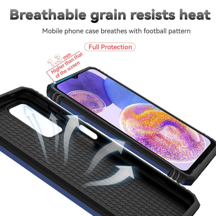 For Samsung Galaxy A23 Sliding Camshield Holder Phone Case(Blue) by buy2fix