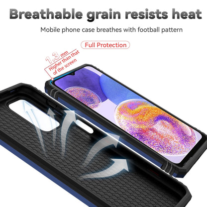 For Samsung Galaxy A23 Sliding Camshield Holder Phone Case(Blue) by buy2fix