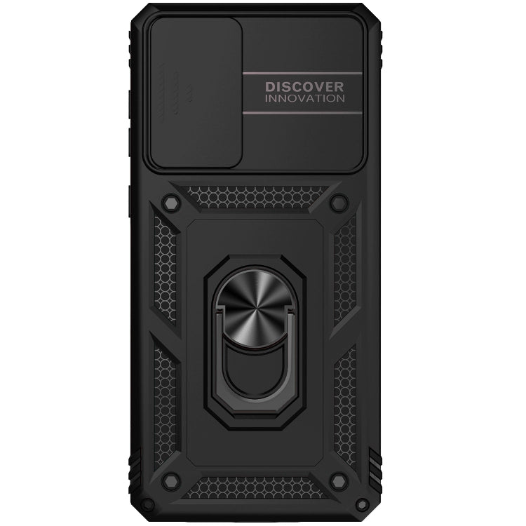 For Samsung Galaxy A73 5G Sliding Camshield Holder Phone Case(Black) - Galaxy Phone Cases by buy2fix | Online Shopping UK | buy2fix