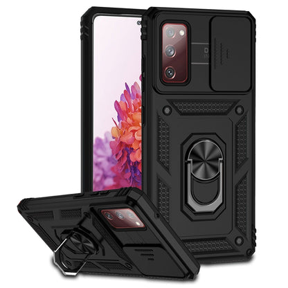 For Samsung Galaxy S20 FE Sliding Camshield Holder Phone Case(Black) by buy2fix