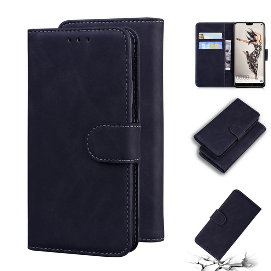 For Huawei P20 Pro Skin Feel Pure Color Flip Leather Phone Case(Black) - Huawei Cases by buy2fix | Online Shopping UK | buy2fix