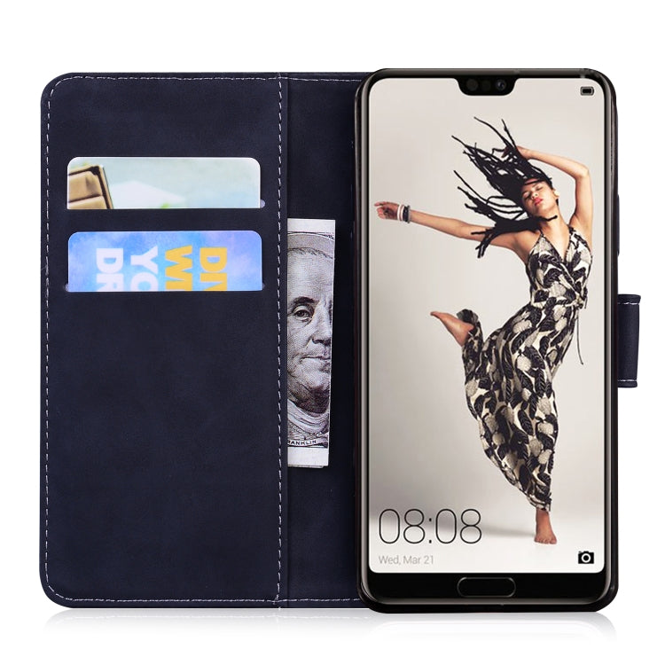 For Huawei P20 Pro Skin Feel Pure Color Flip Leather Phone Case(Black) - Huawei Cases by buy2fix | Online Shopping UK | buy2fix