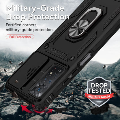 For Xiaomi Redmi Note 11 Pro Global Sliding Camshield Holder Phone Case(Black) by buy2fix