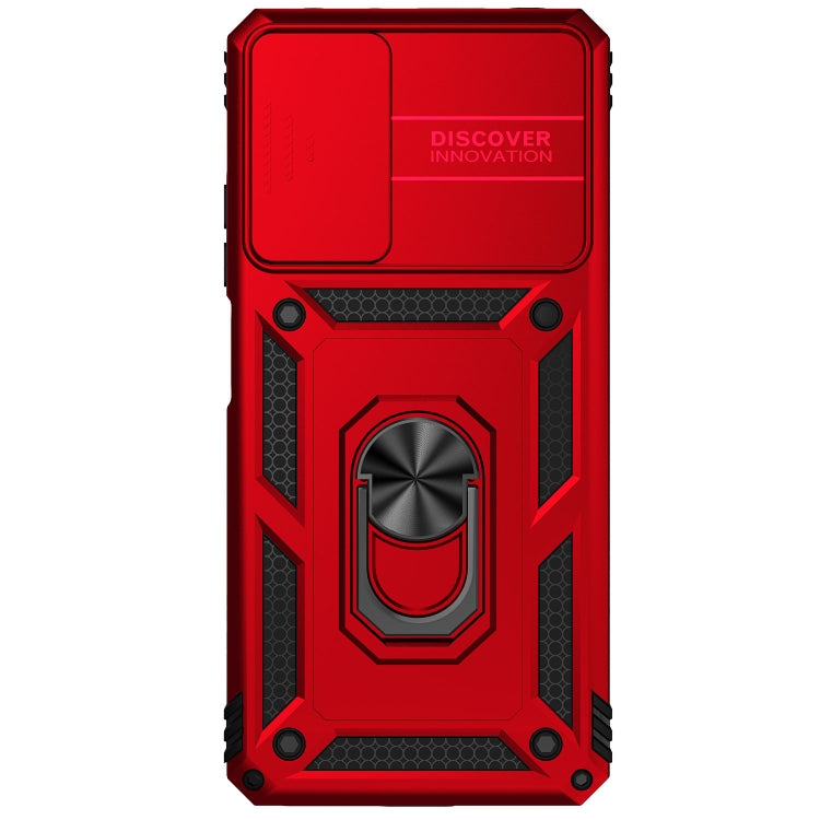 For Xiaomi Redmi Note 11 Pro Global Sliding Camshield Holder Phone Case(Red) by buy2fix