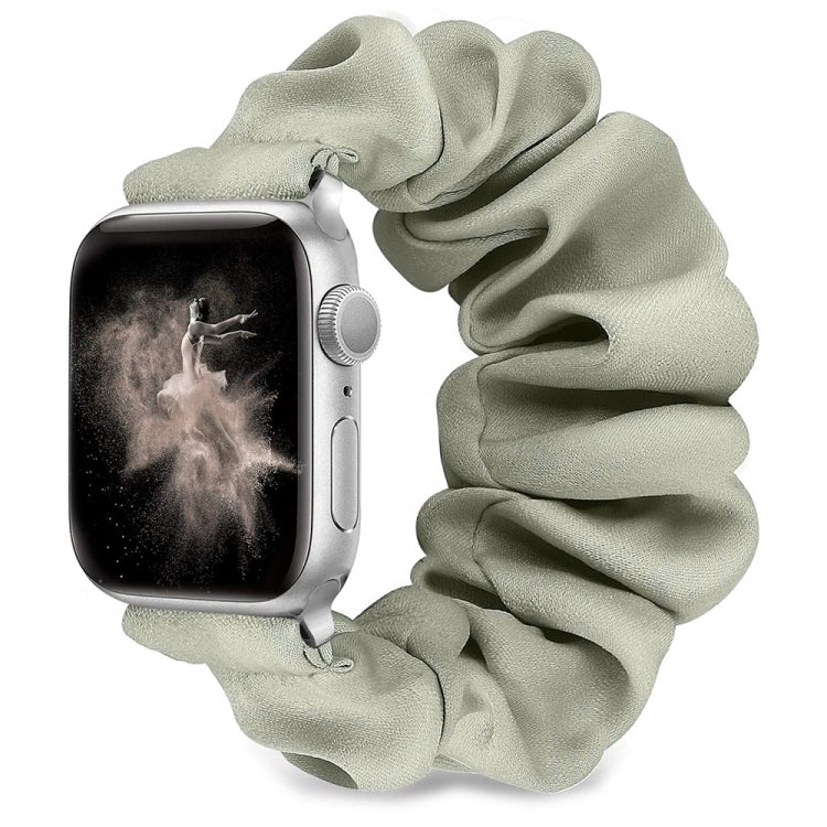 Single Loop Elasticity Watch Band For Apple Watch Series 9&8&7 41mm / SE 3&SE 2&6&SE&5&4 40mm / 3&2&1 38mm(Beige) by buy2fix