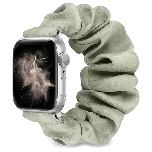 Single Loop Elasticity Watch Band For Apple Watch Series 9&8&7 41mm / SE 3&SE 2&6&SE&5&4 40mm / 3&2&1 38mm(Beige) by buy2fix