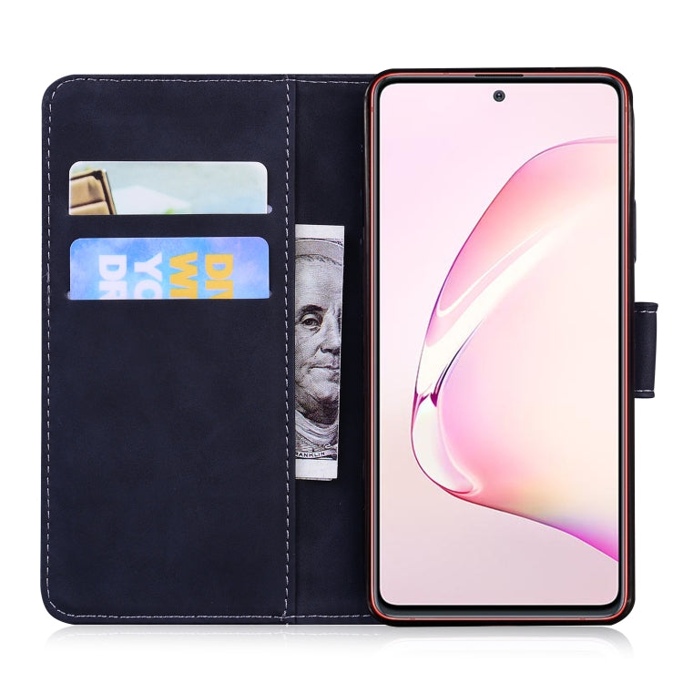 For Samsung Galaxy Note 10 Lite / A81 Skin Feel Pure Color Flip Leather Phone Case(Black) by buy2fix