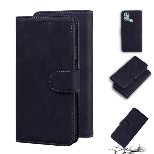 For Infinix Hot 10 Play / Smart 5 (India) Skin Feel Pure Color Flip Leather Phone Case(Black) - Infinix Cases by buy2fix | Online Shopping UK | buy2fix