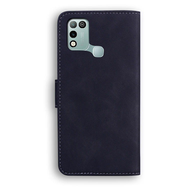 For Infinix Hot 10 Play / Smart 5 (India) Skin Feel Pure Color Flip Leather Phone Case(Black) - Infinix Cases by buy2fix | Online Shopping UK | buy2fix