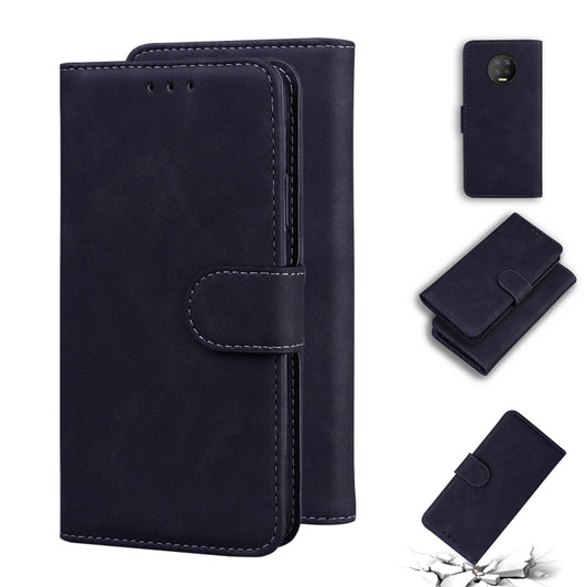 For Infinix Note 7 X690 Skin Feel Pure Color Flip Leather Phone Case(Black) - Infinix Cases by buy2fix | Online Shopping UK | buy2fix