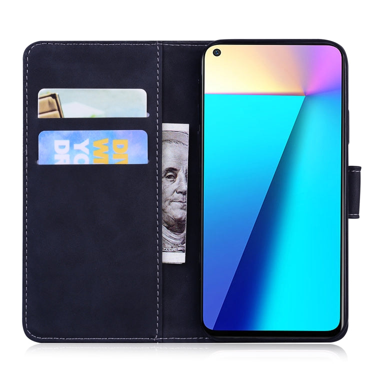 For Infinix Note 7 X690 Skin Feel Pure Color Flip Leather Phone Case(Black) - Infinix Cases by buy2fix | Online Shopping UK | buy2fix