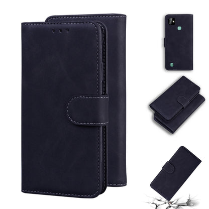 For Infinix Smart HD 2021 X612 Skin Feel Pure Color Flip Leather Phone Case(Black) - Infinix Cases by buy2fix | Online Shopping UK | buy2fix