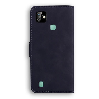 For Infinix Smart HD 2021 X612 Skin Feel Pure Color Flip Leather Phone Case(Black) - Infinix Cases by buy2fix | Online Shopping UK | buy2fix