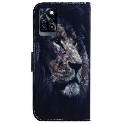 For Infinix Note 10 Pro X695 Coloured Drawing Leather Phone Case(Lion) - Infinix Cases by buy2fix | Online Shopping UK | buy2fix