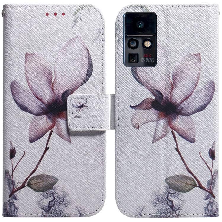 For Infinix Zero X / X Pro Coloured Drawing Leather Phone Case(Magnolia Flower) - Infinix Cases by buy2fix | Online Shopping UK | buy2fix