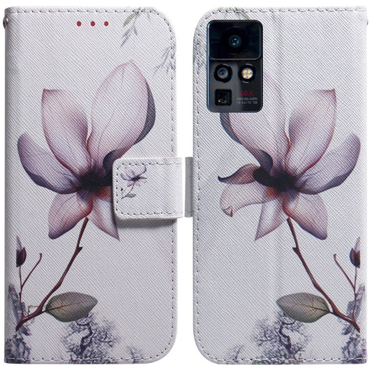 For Infinix Zero X / X Pro Coloured Drawing Leather Phone Case(Magnolia Flower) - Infinix Cases by buy2fix | Online Shopping UK | buy2fix