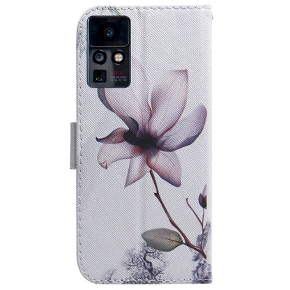 For Infinix Zero X / X Pro Coloured Drawing Leather Phone Case(Magnolia Flower) - Infinix Cases by buy2fix | Online Shopping UK | buy2fix