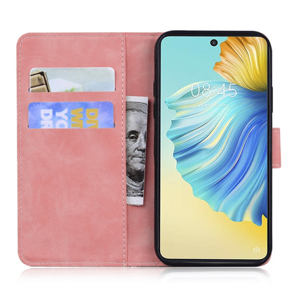 For Tecno Camon 17 Pro Skin Feel Pure Color Flip Leather Phone Case(Pink) by buy2fix