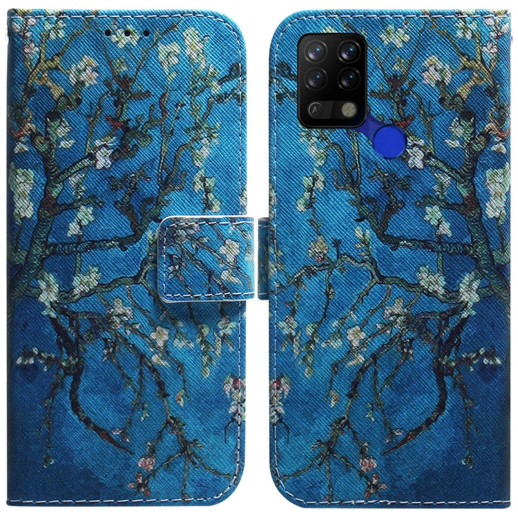 For Tecno Pova LD7 Coloured Drawing Leather Phone Case(Apricot) by buy2fix