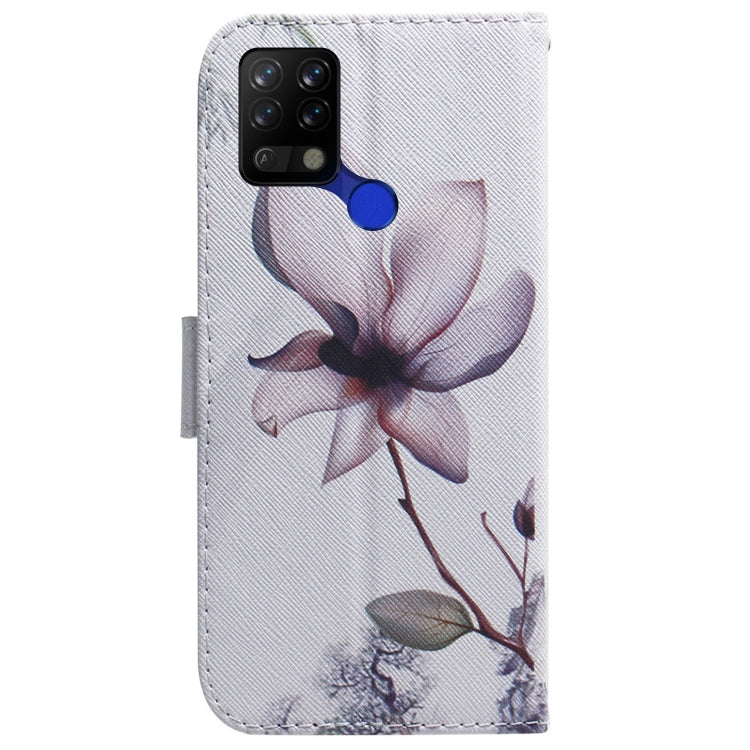 For Tecno Pova LD7 Coloured Drawing Leather Phone Case(Magnolia Flower) by buy2fix