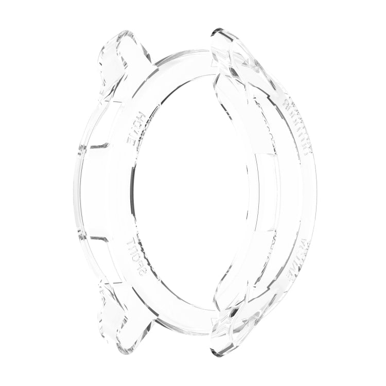 For Xiaomi Watch S1 Active / Watch Color 2 TPU Half-pack Watch Case(Transparent White) - Watch Cases by buy2fix | Online Shopping UK | buy2fix