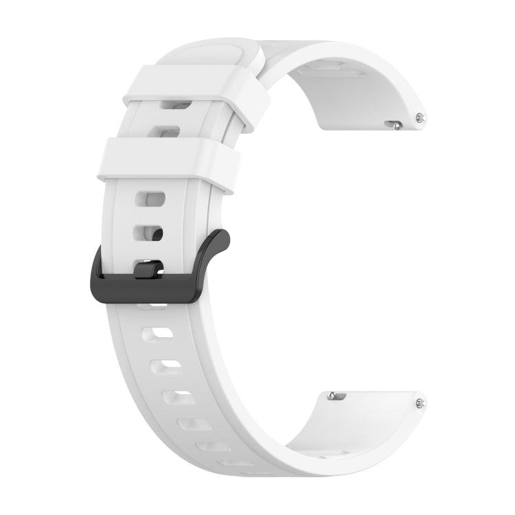 For Xiaomi Watch S1 Active / Watch Color 2 Solid Color Silicone Watch Band(White) - Watch Bands by buy2fix | Online Shopping UK | buy2fix