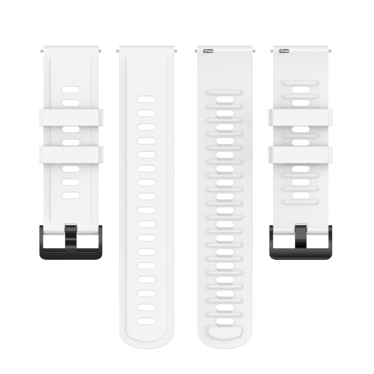 For Xiaomi Watch S1 Active / Watch Color 2 Solid Color Silicone Watch Band(White) - Watch Bands by buy2fix | Online Shopping UK | buy2fix