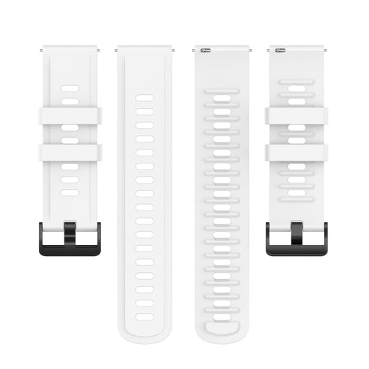 For Xiaomi Watch S1 Active / Watch Color 2 Solid Color Silicone Watch Band(White) - Watch Bands by buy2fix | Online Shopping UK | buy2fix
