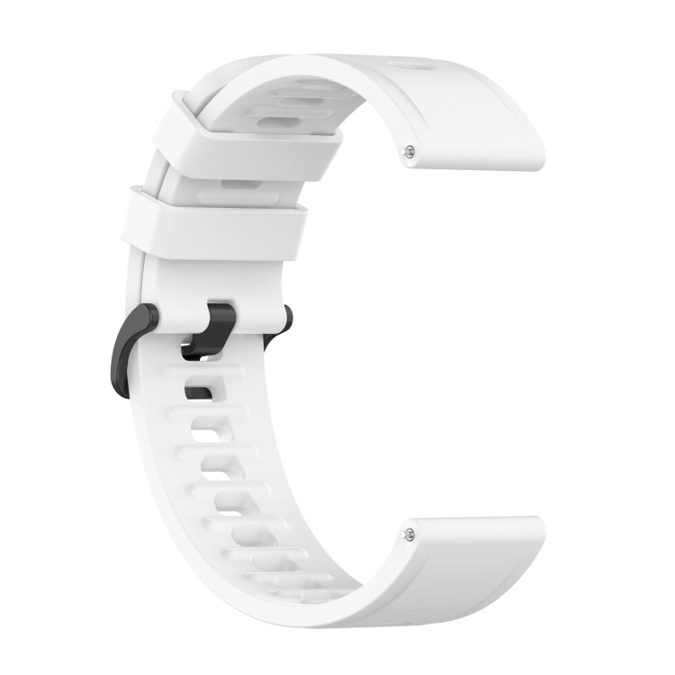 For Xiaomi Watch S1 Active / Watch Color 2 Solid Color Silicone Watch Band(White) - Watch Bands by buy2fix | Online Shopping UK | buy2fix