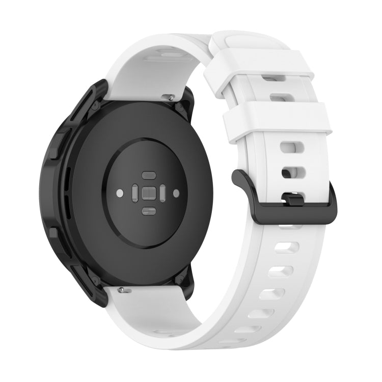 For Xiaomi Watch S1 Active / Watch Color 2 Solid Color Silicone Watch Band(White) - Watch Bands by buy2fix | Online Shopping UK | buy2fix