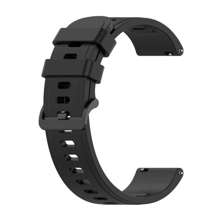 For Xiaomi Watch S1 Active / Watch Color 2 Solid Color Silicone Watch Band(Black) - Watch Bands by buy2fix | Online Shopping UK | buy2fix