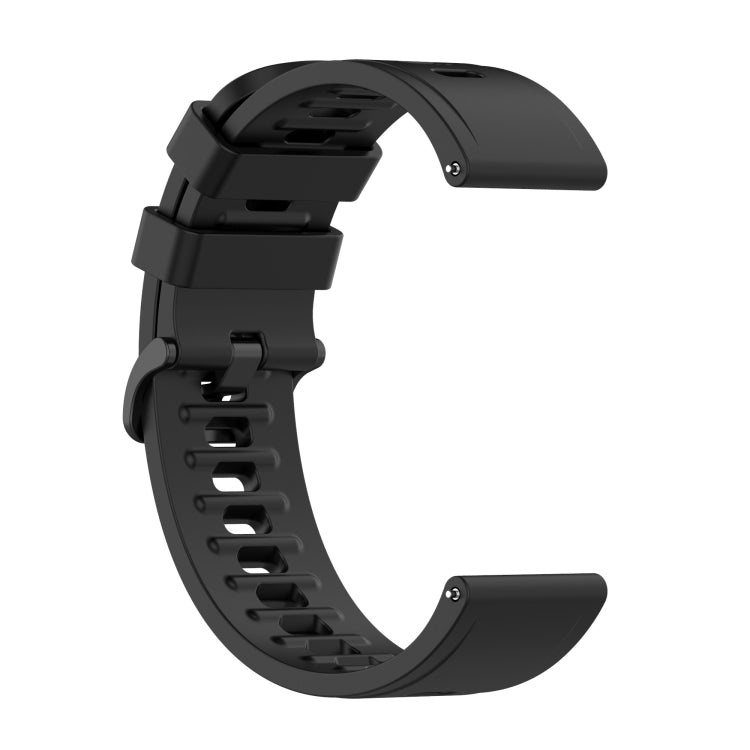 For Xiaomi Watch S1 Active / Watch Color 2 Solid Color Silicone Watch Band(Black) - Watch Bands by buy2fix | Online Shopping UK | buy2fix