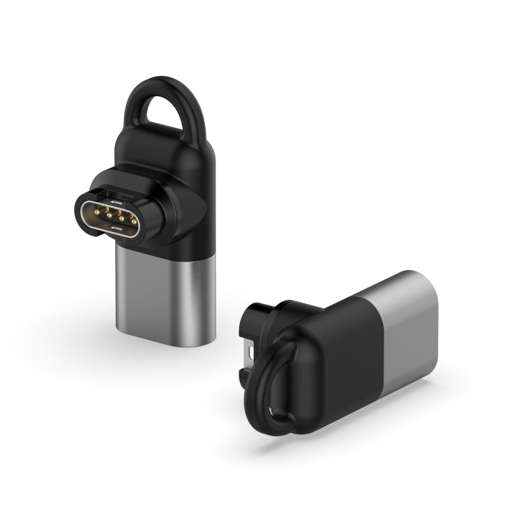 For Garmin Micro Female Watch Charging Adapter(Grey) - Charger by buy2fix | Online Shopping UK | buy2fix