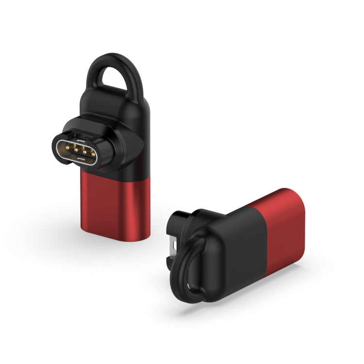 For Garmin 8 Pin Female Watch Charging Adapter(Red) - Charger by buy2fix | Online Shopping UK | buy2fix