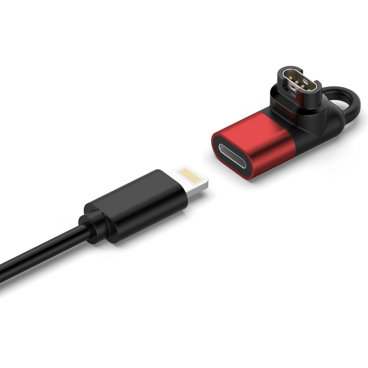 For Garmin 8 Pin Female Watch Charging Adapter(Red) - Charger by buy2fix | Online Shopping UK | buy2fix