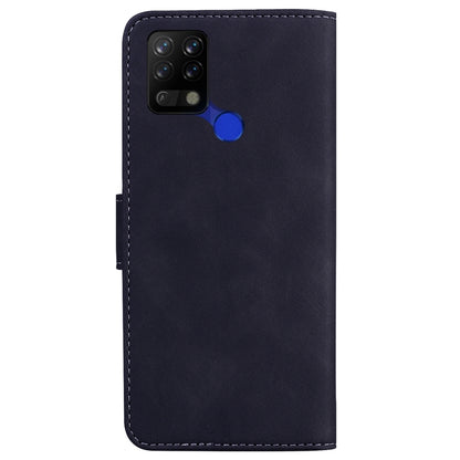 For Tecno Pova LD7 Skin Feel Pure Color Flip Leather Phone Case(Black) by buy2fix