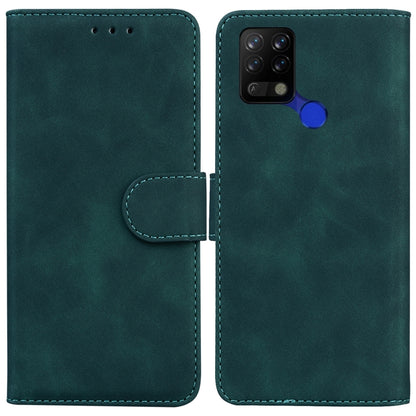 For Tecno Pova LD7 Skin Feel Pure Color Flip Leather Phone Case(Green) by buy2fix