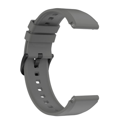 For Xiaomi Watch S1 22mm Protruding Head Glossy Silicone Watch Band(Dark Grey) - Watch Bands by buy2fix | Online Shopping UK | buy2fix
