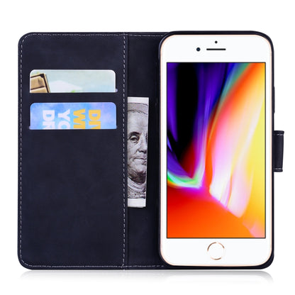 For iPhone SE 2022 / SE 2020 / 8 / 7 Skin Feel Pure Color Flip Leather Phone Case(Black) - iPhone SE 2022 / 2020 / 8 / 7 Cases by buy2fix | Online Shopping UK | buy2fix