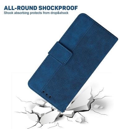 For Infinix Smart 6 Geometric Embossed Leather Phone Case(Blue) - Infinix Cases by buy2fix | Online Shopping UK | buy2fix