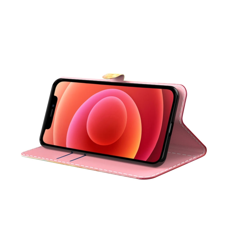 For Tecno Camon 18 Premier Watercolor Pattern Horizontal Flip Leather Phone Case(Purple Red) by buy2fix