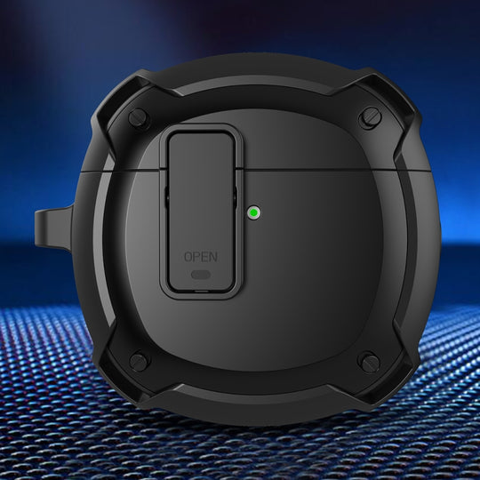 Earphone Protective Case with Switch & Hook For Huawei FreeBuds 4(Black)
