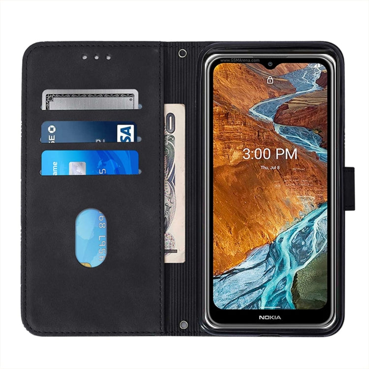 For Nokia C30 Crossbody 3D Embossed Flip Leather Phone Case(Black) - Nokia Cases by buy2fix | Online Shopping UK | buy2fix