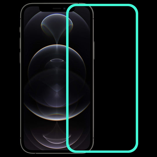 For iPhone 12 / 12 Pro Luminous Shatterproof Airbag Tempered Glass Film