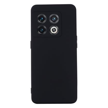 For OnePlus 10 Pro Pure Color Liquid Silicone Shockproof Phone Case(Black) - OnePlus Cases by buy2fix | Online Shopping UK | buy2fix