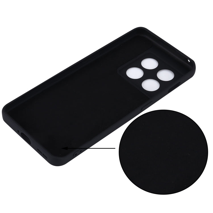 For OnePlus 10 Pro Pure Color Liquid Silicone Shockproof Phone Case(Black) - OnePlus Cases by buy2fix | Online Shopping UK | buy2fix