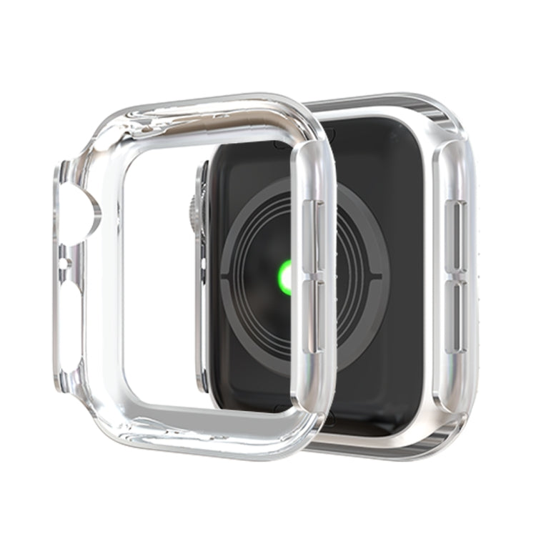 Double-Row Diamond PC Watch Case For Apple Watch Series 9 / 8 / 7 41mm(Silver) by buy2fix