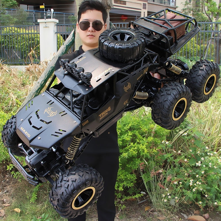 4WD Oversized Alloy Six Wheel Vehicle RC Car(Black) by buy2fix