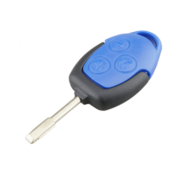 A17 Straight Car Key Shell Round Embryo Metal Embryo Length 35mm for Ford Transit 3-button - Car Key Cases by buy2fix | Online Shopping UK | buy2fix