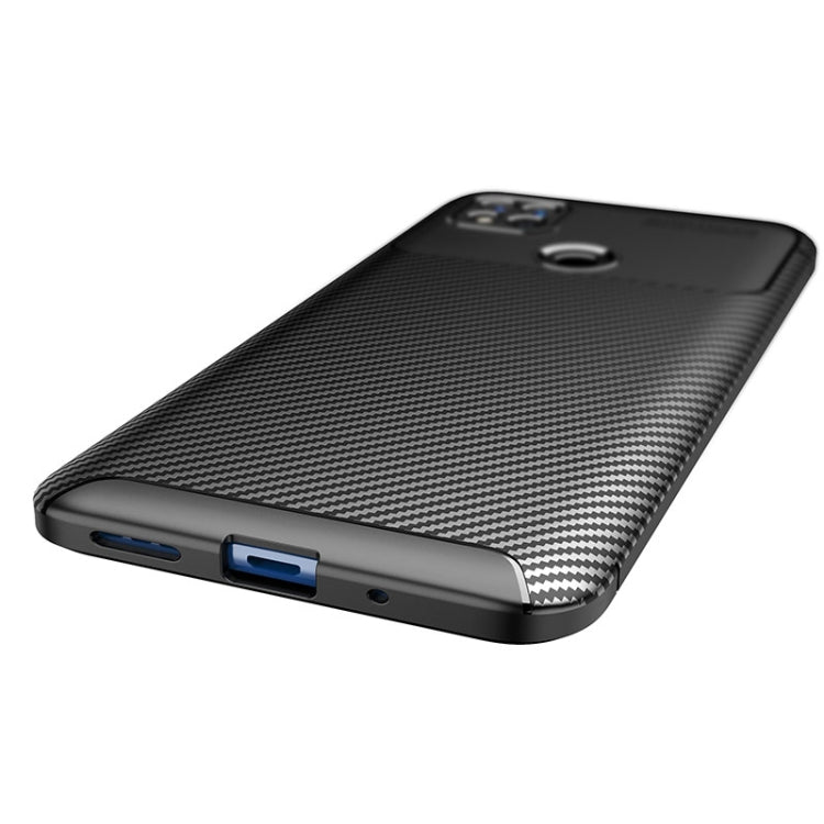 For Xiaomi Redmi 10A Carbon Fiber Texture Shockproof TPU Phone Case(Black) by buy2fix